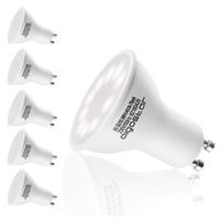 Aigostar - Lot de 5 Ampoules LED GU10, 8W. Lumière blanche froide 6400K, 600lm. Non dimmable.