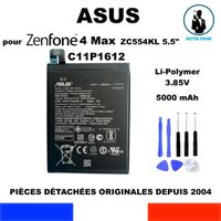 BATTERIE ORIGINALE ASUS ZenFone 4 MAX 5.5 ZC554KL 5000mAh C11P1612 OEM ORIGINE + KIT OUTILS GENUINE BATTERY TOOLS