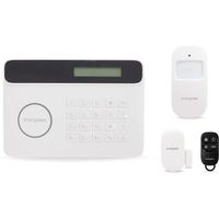 ENERGEEKS EG-AW002 Kit d'alarme sans quotas WiFi et GSM avec Batterie d'urgence Smart Home Compatible avec Alexa et Google Ho