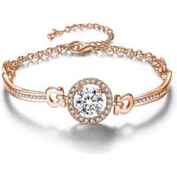 Bracelet Femme - Tooopfeel - Crystal Charms - Zircon - Or Rose