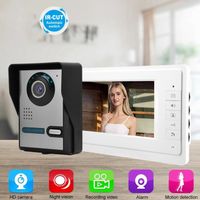 Sonew visiophone 7 pouces LCD vidéo porte téléphone sonnette interphone caméra moniteur système de sécurité à domicile