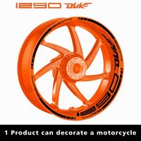 Décoration véhicule,Autocollant de moyeu réfléchissant en vinyle pour moto KTM Duke 390, 690- 1290 duke black