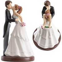 Figurines pour gâteau de mariage - Bisou