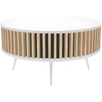 REMO - Table basse ronde style moderne salon - 90x46 cm - Table à café