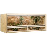 Terrarium OSB en bois - 150 x 60 x 60 cm - Ventilation frontale  [sans garniture, sans pack de sécurité]