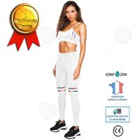 Combinaison de sport blanche - CONFO® - Yoga - Taille XL - Bretelles fines - Tour de taille 68