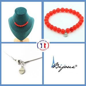 Parure De Bijoux Rouge Siam - Collier Et Boucles D'oreilles - Neuf Avec étiquettes - Pour Soirée