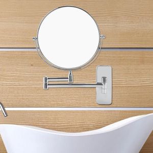 Bijoux chromé miroir salle de bains double face pivotant composent plateau de table miroir