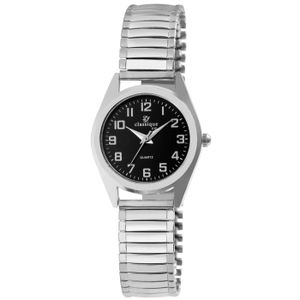 CITIZEN FEMME MONTRE Argent Acier Inoxydable Batterie Eau Résistant Noir Quartz EUR 38,09