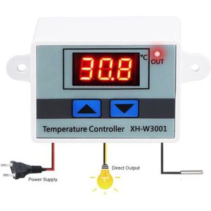 COMMANDE CHAUFFAGE Thermostats 1 Pièces Xh-W300110A Régulateur De Température Numérique Régulateur Thermique Thermocouple Thermostat Avec Affich[L1008]