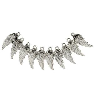 40//200pcs Tibetan silver feather feuilles émail Alliage Bijoux Charms Pendentif 28 mm