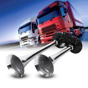 Camion Air Comprimé-doppelhorn 54/64cm Corne Klaxon Fanfare Sirène lufthorn avertisseur Camion Air Comprimé-doppelhorn 54/64cm Corne Klaxon Fanfare Sirène lufthorn avertisseur