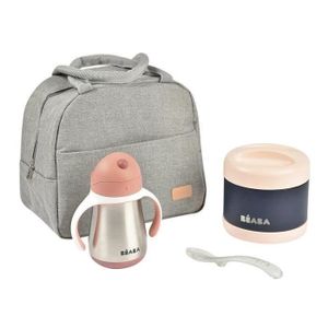 CONSERVATION REPAS Set repas Beaba On-the-go Old Pink