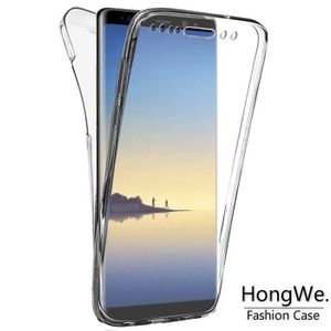 COQUE - BUMPER Coque Gel Samsung Galaxy Note 8,  Coque 360 Degres Protection INTEGRAL Anti Choc , Etui Ultra Mince Transparent INVISIBLE