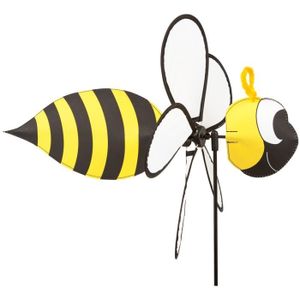 GIROUETTE - CADRAN Moulin à vent abeille - INVENTO - Spin Critter - Jaune et noir - 42 cm x 63 cm - Polyester et fibre de verre