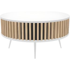 TABLE BASSE REMO - Table basse ronde style moderne salon - 90x