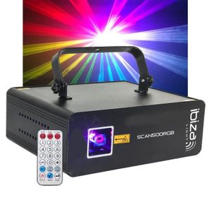 ECLAIRAGE LASER Laser - Ibiza Light SCAN500RGB - 5 ou 34 canaux DM