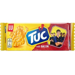 BISCUITS SALÉS LU - Tuc Crackers Bacon 100G - Lot De 4