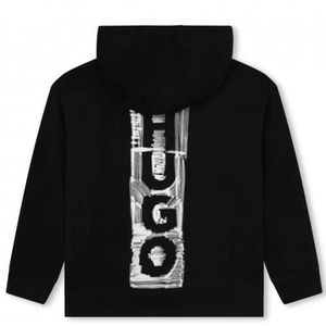 SWEATSHIRT Sweat enfant - Hugo Boss - Noir - Manches longues 