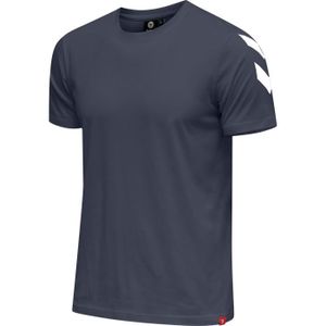 T-SHIRT MAILLOT DE SPORT T-shirt Hummel hmllegacy chevron - Bleu foncé - Homme - Jersey - Coupe regular