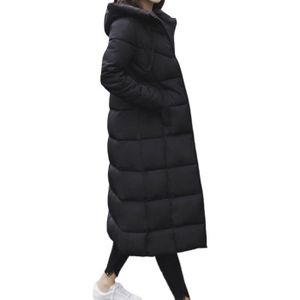 Doudoune longue femme noir clearance