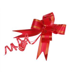 pour Mariage Noël Cadeau et Emballage 20mm Pack de 20 Rouge INERRA Tirer Noeuds