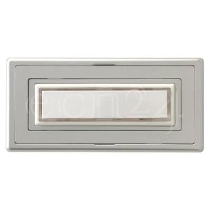 Metzler de Trade/® Sonnette de Porte en Acier Inoxydable Montage en saillie/ / Facile /à montage encastr/é / avec sonnette/ / Plaque de sonnette avec gravure///étiquette avec nom de/