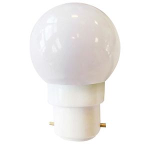 Ampoule B22 plastique 1W LED Blanc chaud 3000K G45 pour guinguette