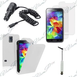 ACCESSOIRES SMARTPHONE Lot 5 accessoires PU Samsung Galaxy S5 i9600- G900