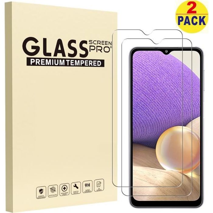 2 Films de protection écran verre trempé pour Samsung Galaxy A32 4G  [Novago] - Protection d'écran pour smartphone - Achat & prix