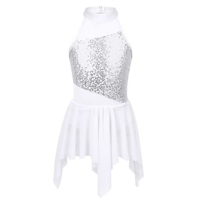 Robe De Ballet Tutu Pour Fille - Justaucorps Pailleté Avec Tutu Tulle, Pour Danse Et Spectacle