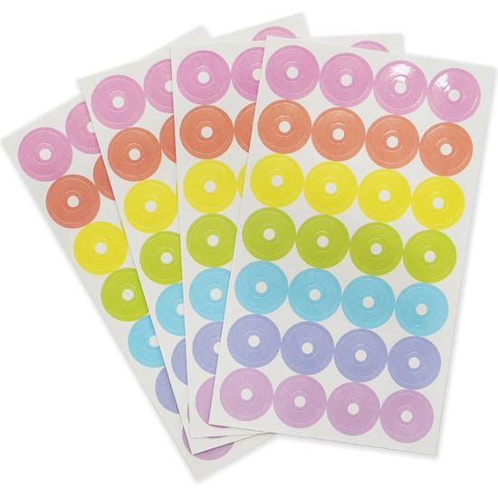 Lot De 4 500 Autocollants Ronds 6 Mm Rouge - Étiquettes Code Couleur Pour Organisation