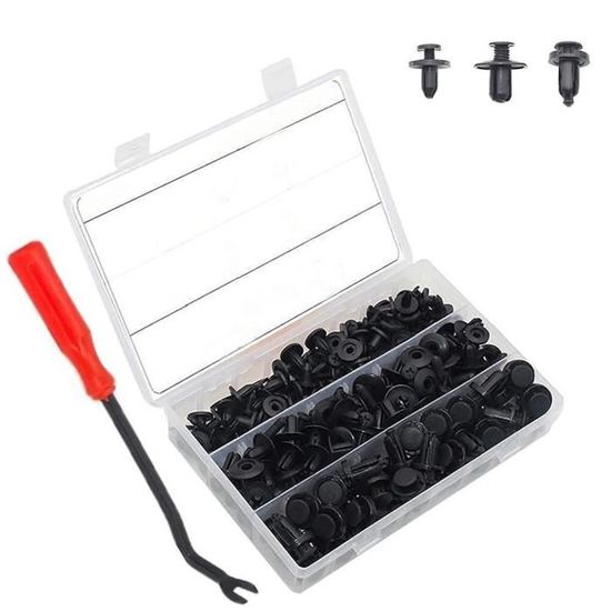 Akozon Jeu de rivets en plastique Ensemble de Rivets en Plastique Corps ...