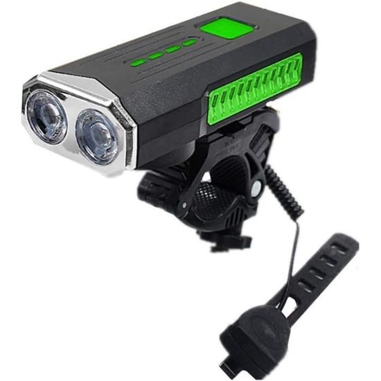 Kit Éclairage Vélo Avant Arrière LED Rechargeable + Antivol - Phare Puissant VTT Trottinette Étanche Avec Cadenas Combinaison