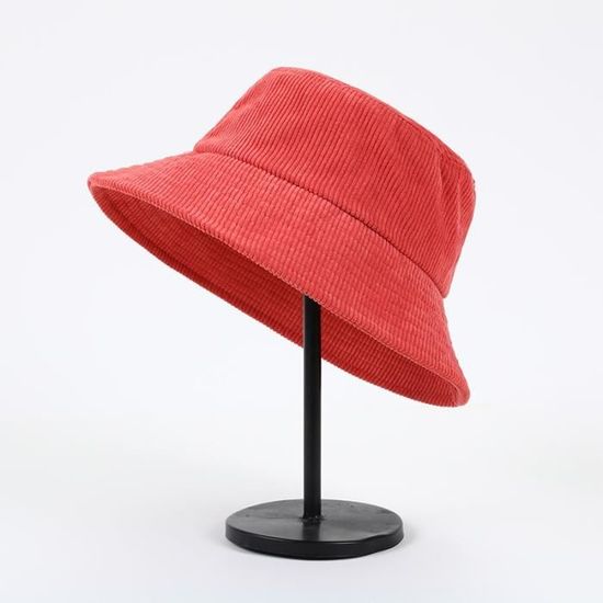 Chapeau Bucket Rétro Réversible - Double Face, Taille Unique (56-58cm), Polyester - Style Années 80/90