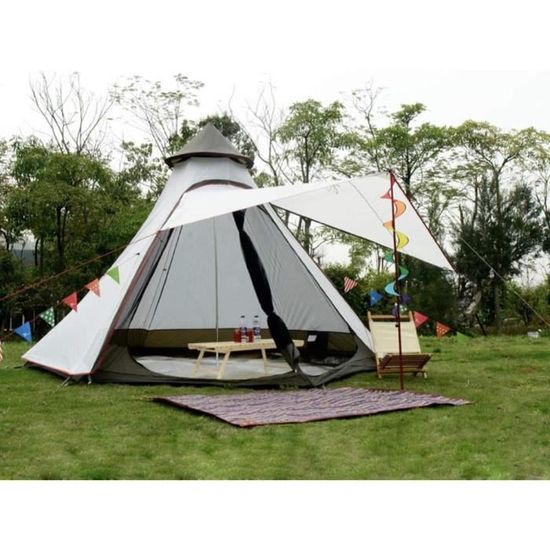 extérieur Imperméable Double Couches Famille Camping Indien tipi Tente Teepee Tente 133