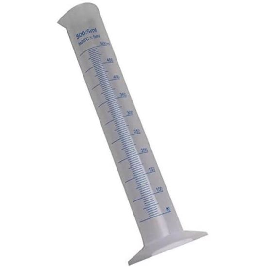 500 ml Eprouvette Graduée en Plastique Transparent - Cdiscount Maison