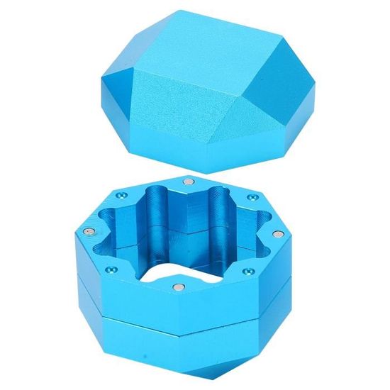 KONLLEN-Porte-craie Rond Pour Queue De Billard, étui Portable En Métal Pour Queue De Snooker, Accessoires De Sport / Divertissement
