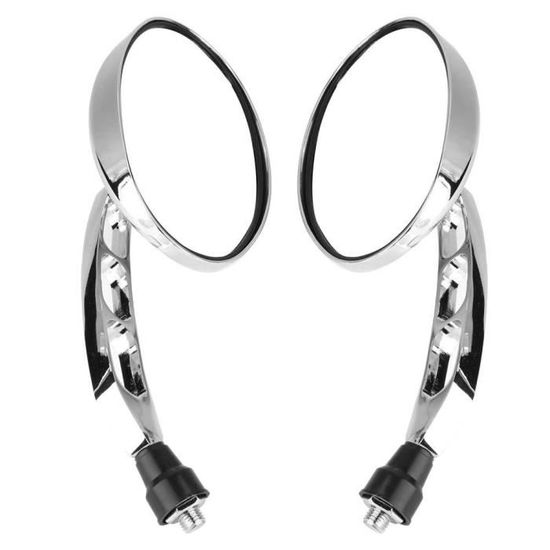 Rétroviseurs Moto Pliables - Guidon ZONTES G1 G2 GK125 GK155 - Inclinables, Aluminium Et Verre - Sécurité Accrue