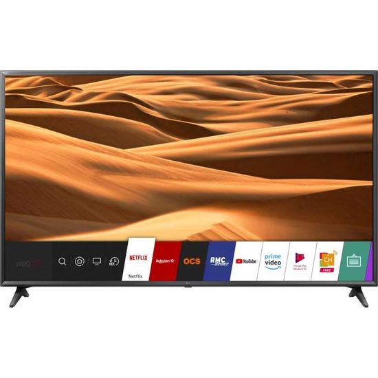 LG 65UM7000 TV LED 4K UHD - 65'' (164cm) - HDR - Ultra Surround - Smart TV -  3 x HDMI - 2 x USB - Classe énergétique A