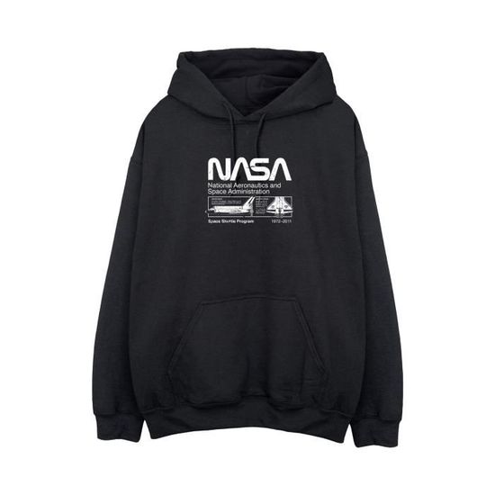 Sweat à Capuche Homme Stars & Stripes – Noir, Taille L, Motif étoiles Et Rayures Graphique