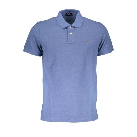 GANT POLO MANICHE CORTE Uomo Bleu clair Cdiscount Pr t Porter