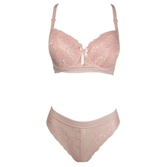 Ensemble Lingerie BARBARA - Soutien-gorge 90C & Tanga Taille 5 - Bleu Pétrole - Neuf Avec étiquettes