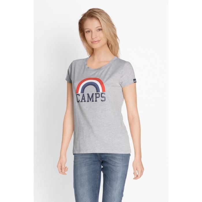 CAMPS T-shirt Manches Courtes - Femme - Bleu ciel