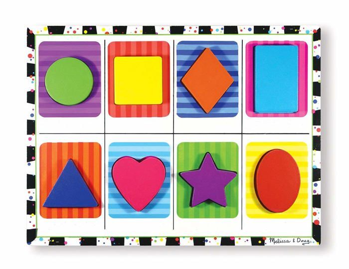 MELISSA & DOUG Puzzle À Grosses Pièces En Bois - Formes