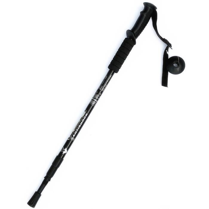 Bâton de Marche Bâton de Randonnée en Aluminium Réglables 65-135CM pour Trekking Randonnée Alpinisme Voyage Sport en Plein Air,Nior