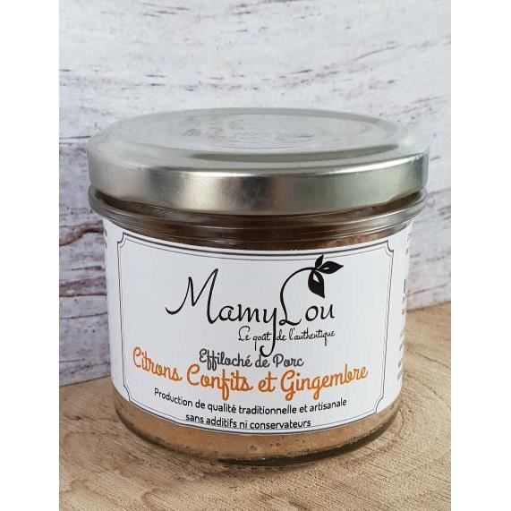 Effiloché de porc Citron Gingembre 90g