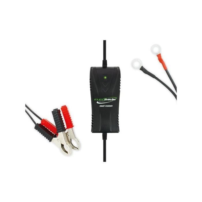 Chargeur batterie Electhium Smart Charger 12V lithium & acide pour moto scooter
