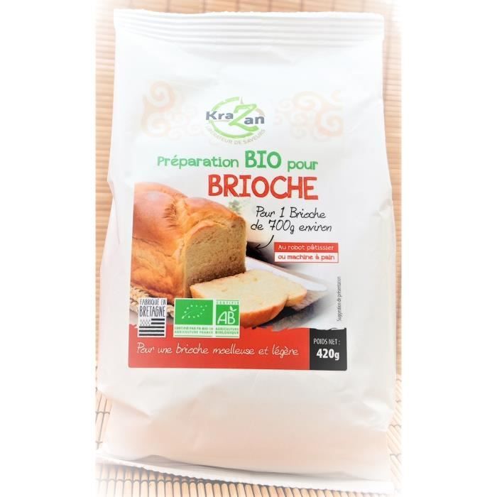 PRÉPARATION BIO POUR BRIOCHE