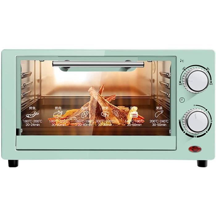 YMXLXL Bleu Mini Four Électrique à Convection pour Rôtir, Griller et Réchauffer - 100-250℃ Température Réglable - Minuterie de A200